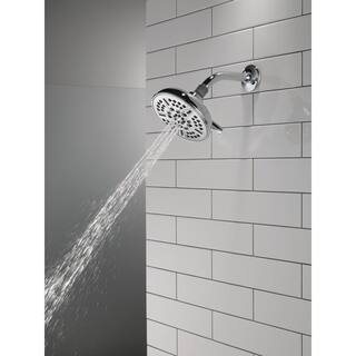 Delta 8-Spray Patterns 1.75 GPM 5.94 in. Wall Mount Fixed Shower Head in Chrome 75898C