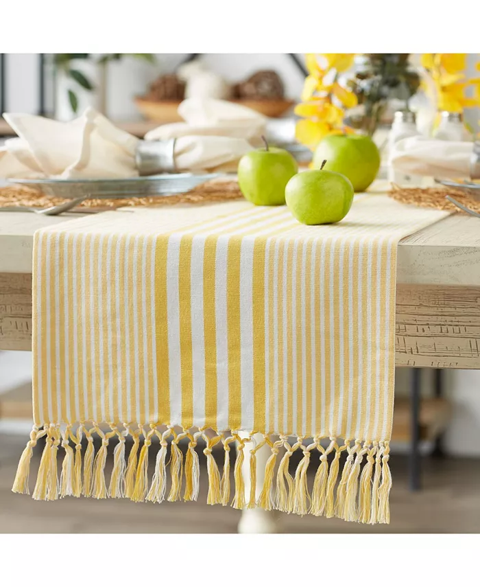 Design Imports Stripes Table Runner