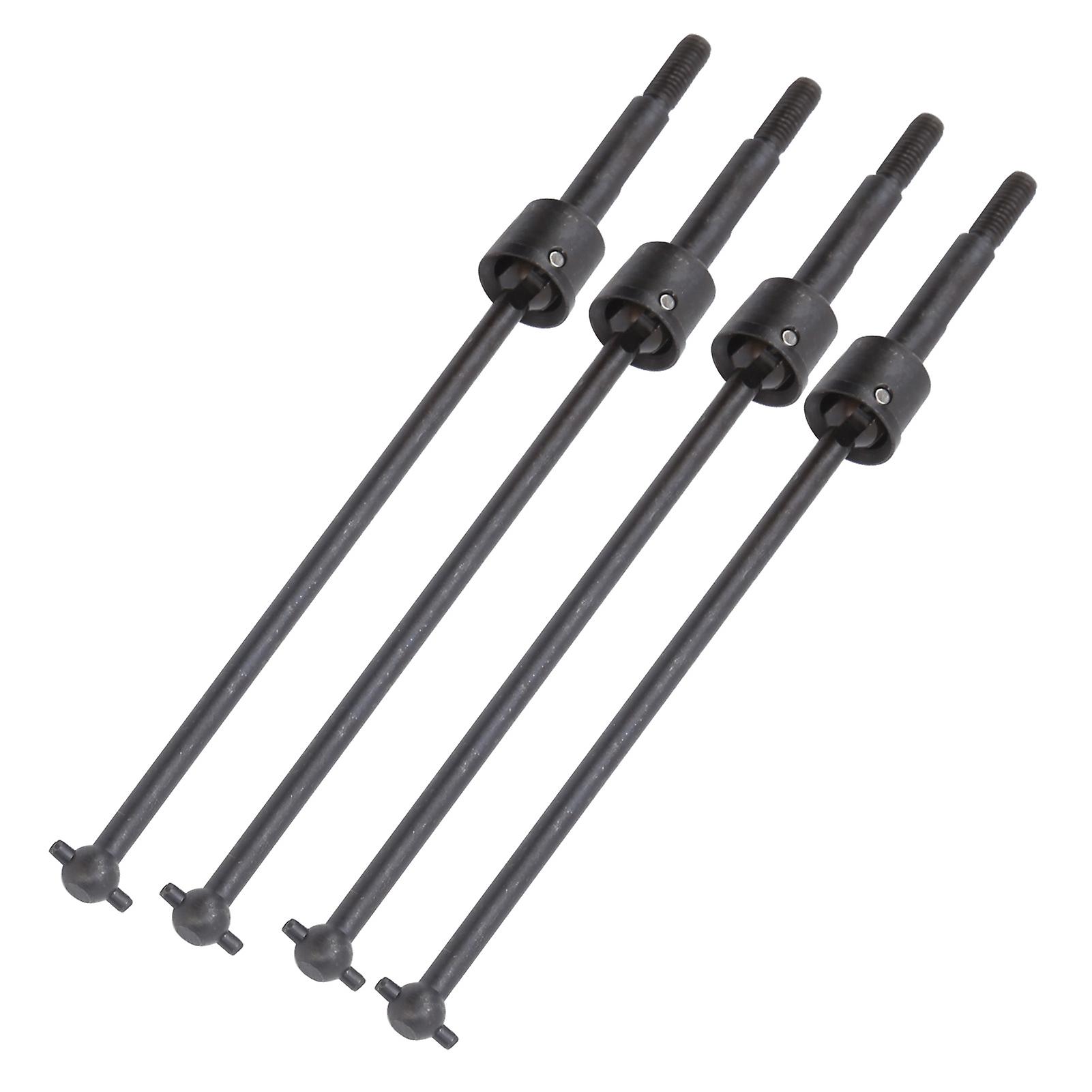 4pcs Universal Drive Shaft Steel Swing Shaft Rc Accessory Fit For Hsp 94188 1/10 Rc Car Black