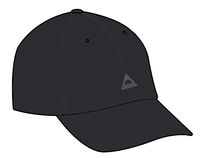 Fade Recycled Cotton Low Profile 6 Panel Cap - Faded Black