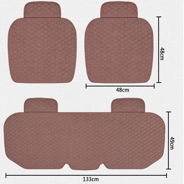 Harupink Universal Front Rear Row Car Seat Cover Pad Mat Auto Chair Cushion Breathable Car Accessories