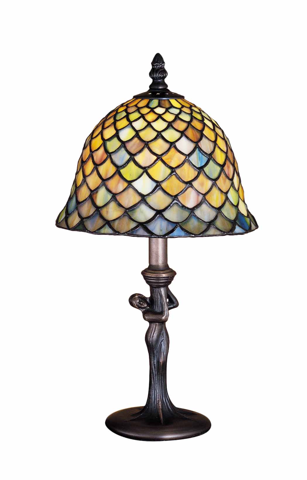 15"H  Fishscale Mini Lamp