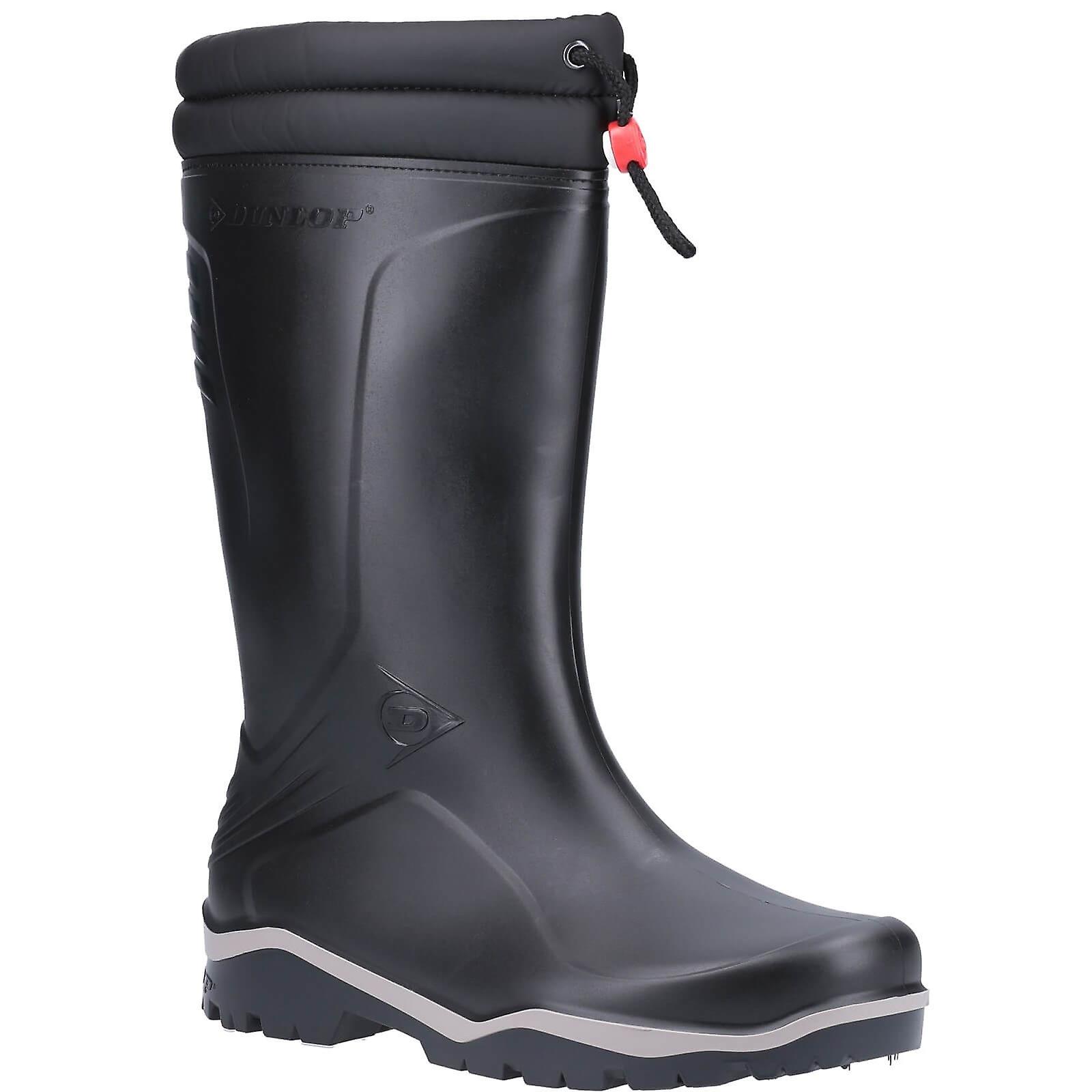 Dunlop blizzard plain rubber wellington boots