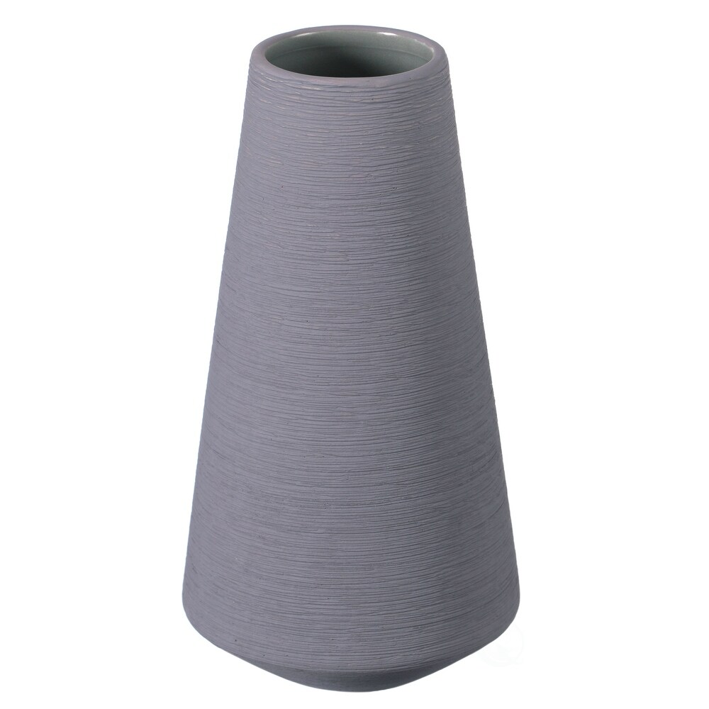 Decorative Ceramic Round Cone Shape Centerpiece Table Vase