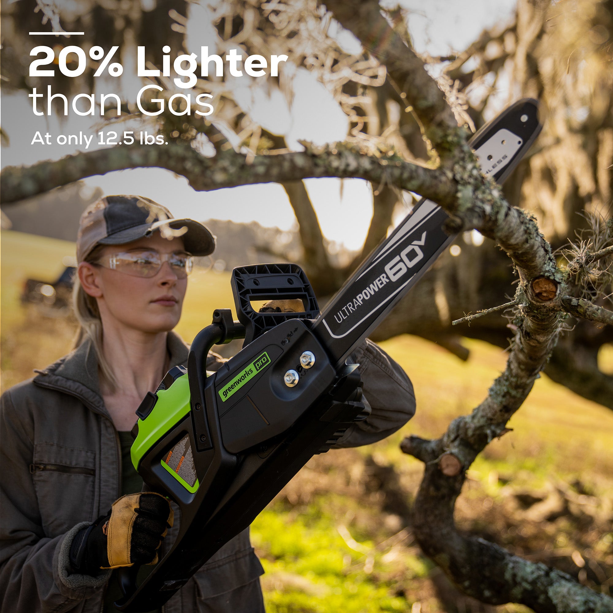 60V 16-Inch Brushless Cordless Chainsaw | Greenworks Tools