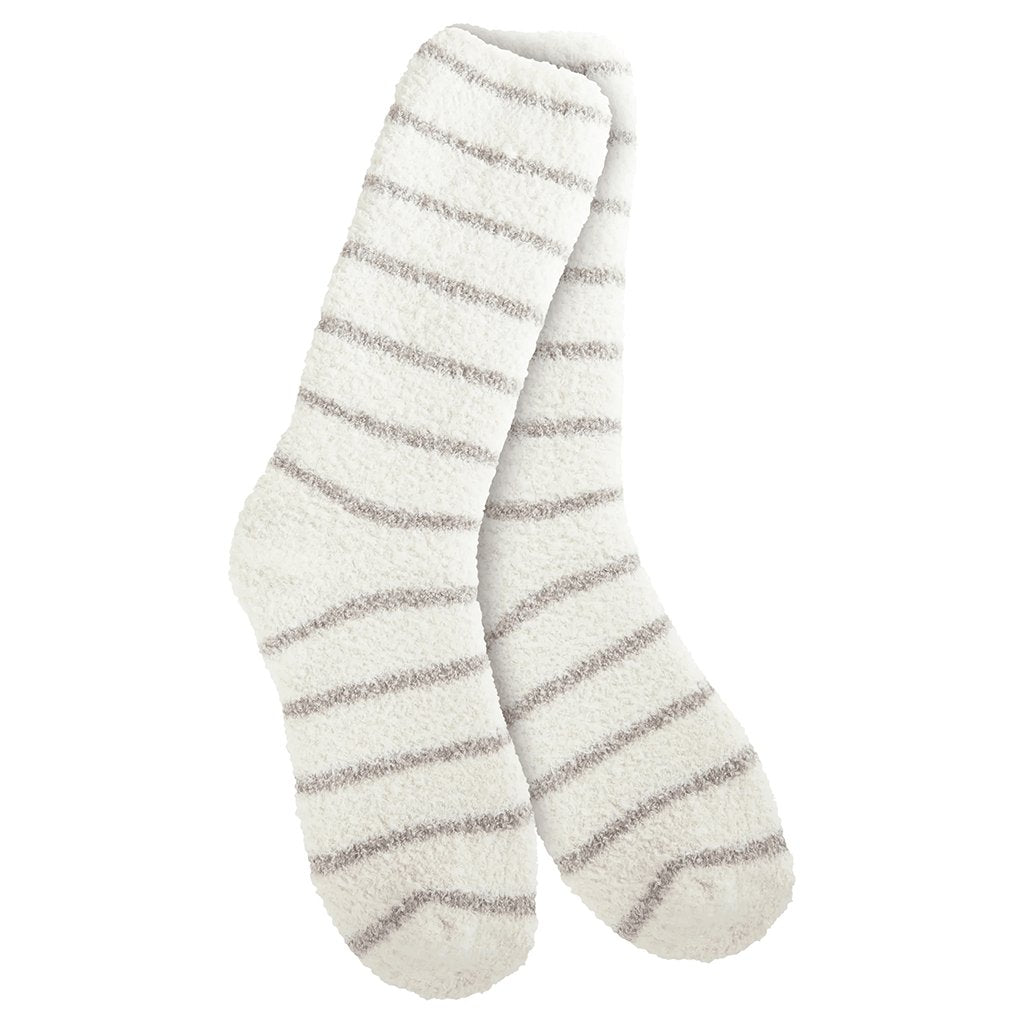 World's Softest  Knit Pickin' Fireside Crew in Heather Grey Stripe