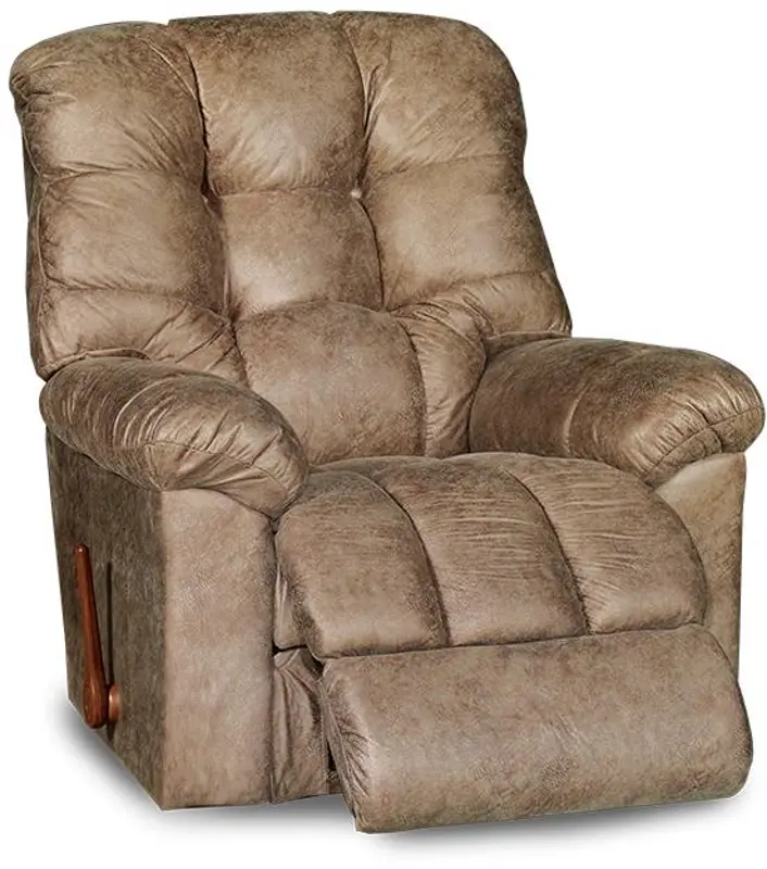 Gibson Marble Brown Reclina-Rocker Manual Recliner