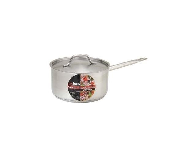 Winco Stainless Steel Sauce Pan 2 Qt W Cover sssp 2