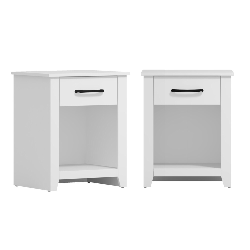 GALANO Gretta 1 Drawer Nightstand (Set of 2)