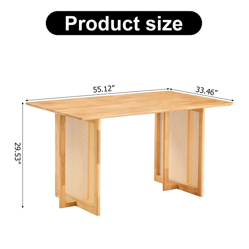 Mid Century Dining Table  Rural Retro MDF Dining Table Kitchen Table Office Table for Dining Room  Living Room and Office