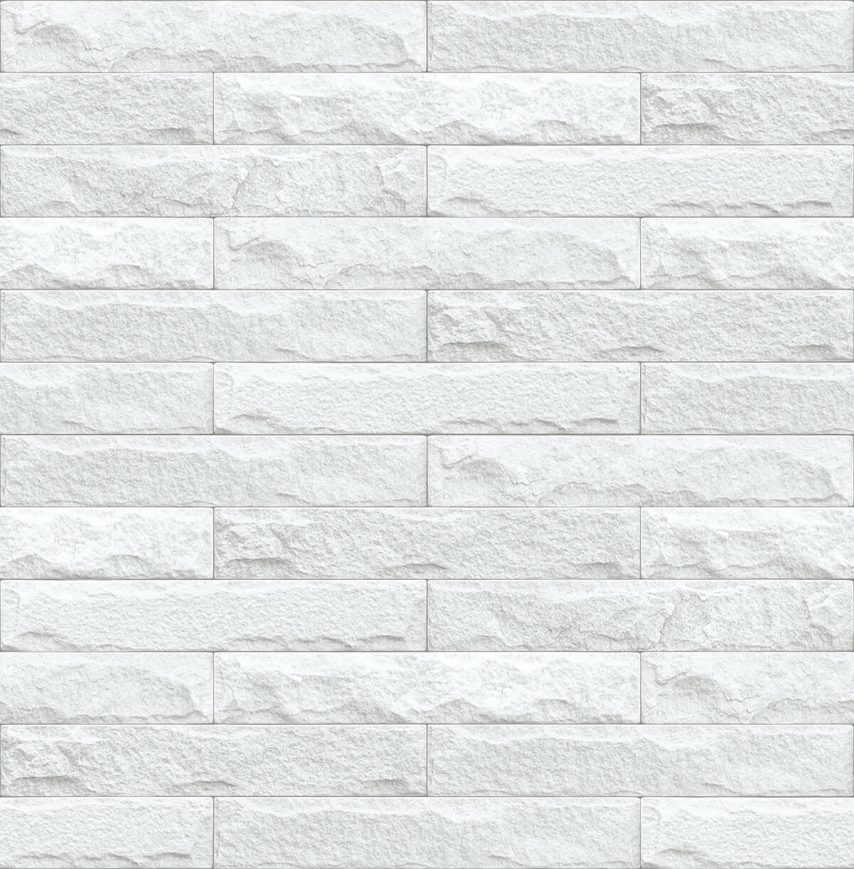 Sample Limestone Brick Peel-and-Stick Wallpaper in Eggshell and Grey