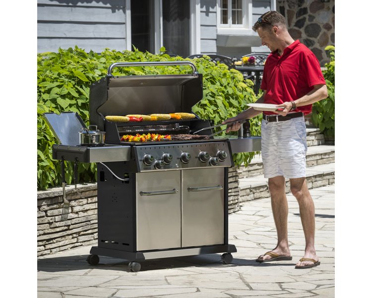 Broil King Baron S 590 Pro Infrared Stainless Steel Liquid Propane Gas Grill