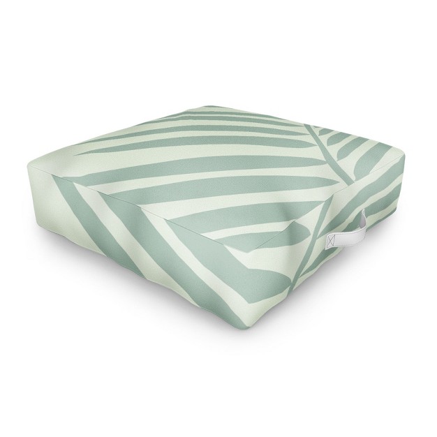 Daily Regina Designs Palm Leaf Sage Outdoor Floor Cushion Deny Designs