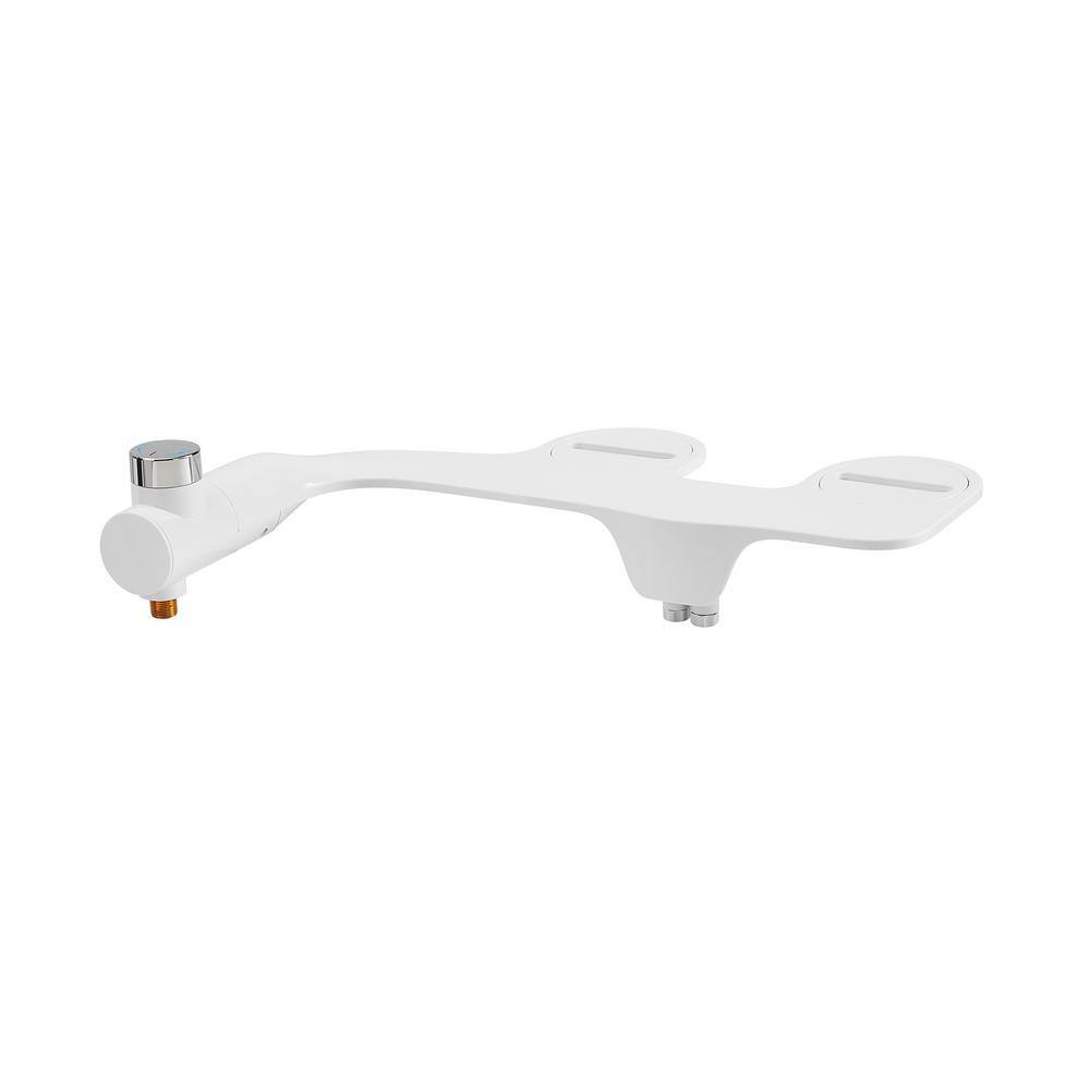 Swiss Madison Aqua Non-Electric Bidet Seat for Elongated Toilet in Glossy White SM-BSA01