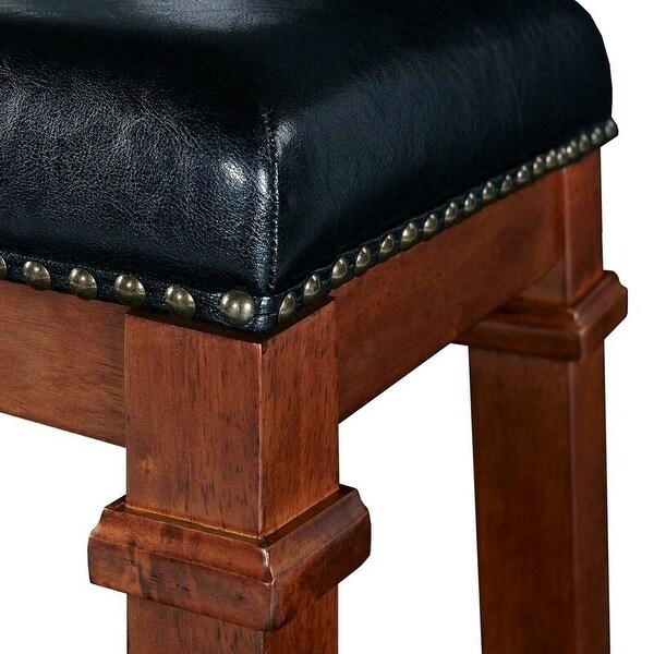 Copper Grove Willamette Faux Leather 24.98-inch Backless Counter Stool