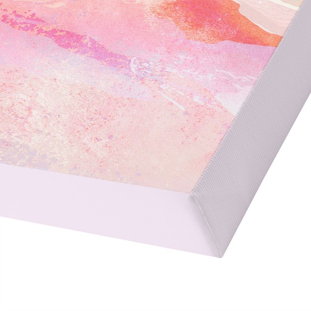 Americanflat Modern Neutral Pink Moonrise By Louise Robinson Canvas Wrapped Canvas