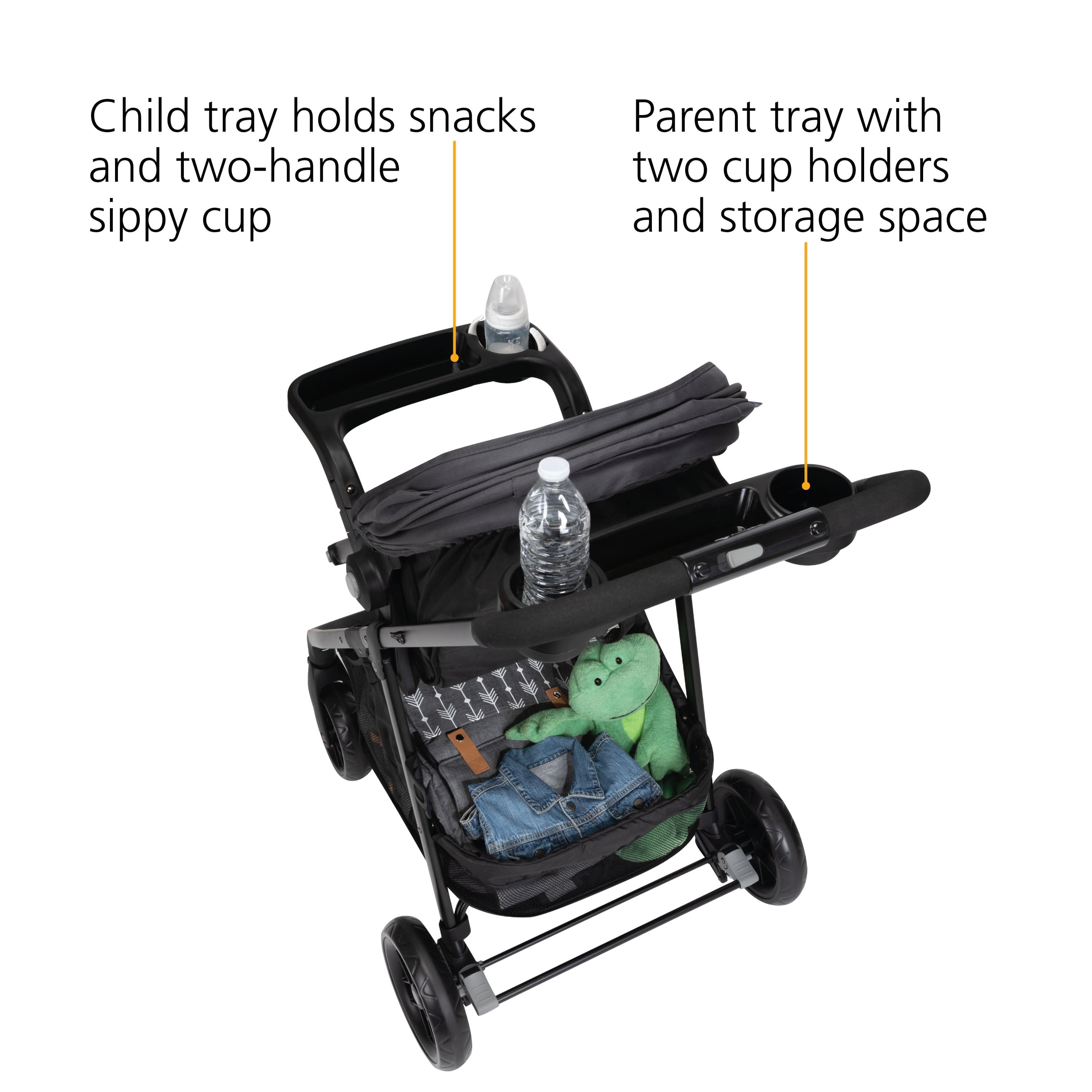 Safety 1ˢᵗ Grow and Go Sprint 8-in-1 Modular Travel System, Alloy