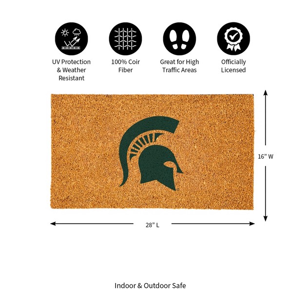 Coir Mat 16 quot x28 quot Michigan State University