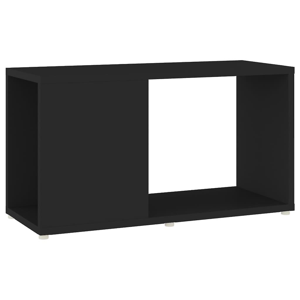 Tv Cabinet Black 60x24x32cm Engineered Wood