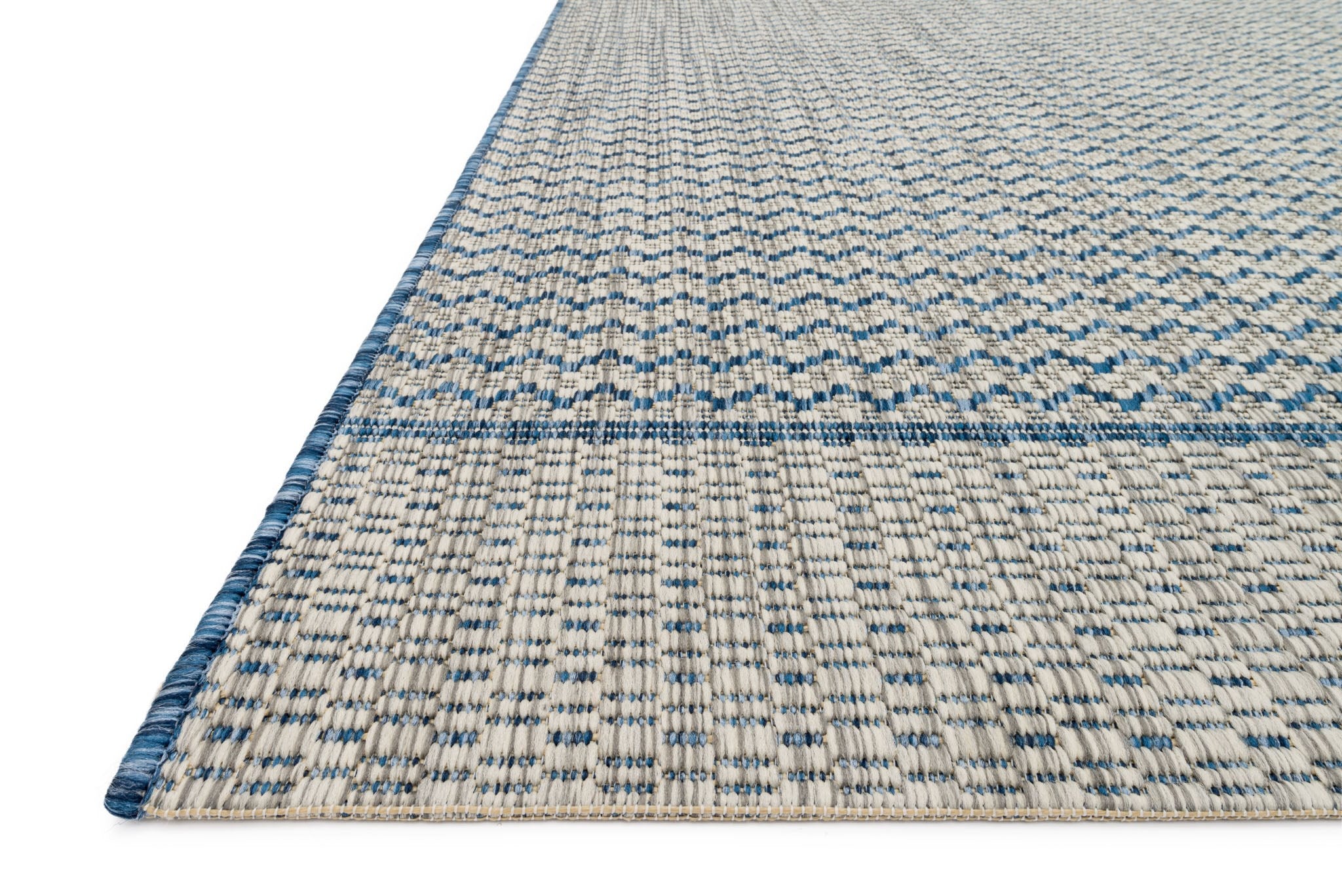 Isle Rug in Grey & Blue by Loloi