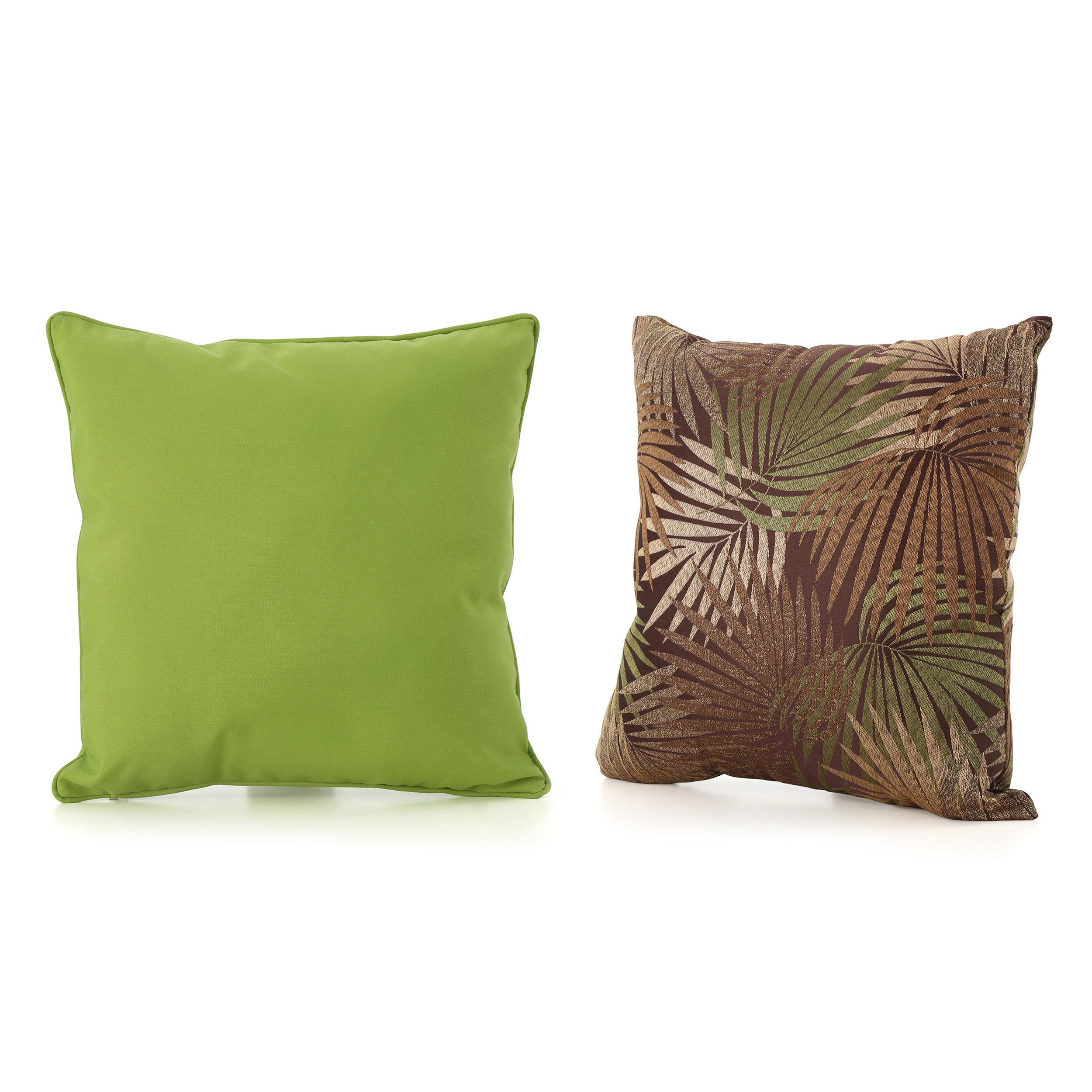 Corona Outdoor Square Tropical Water Resistant Pillow (Set of 2)