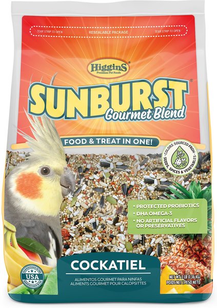 Higgins Sunburst Gourmet Blend Cockatiel Food