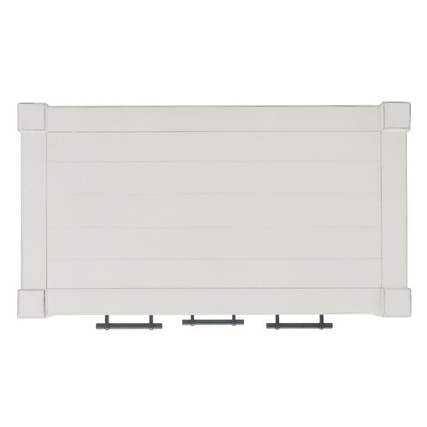 SAFAVIEH Filbert Distressed White 3-Drawer Console Table