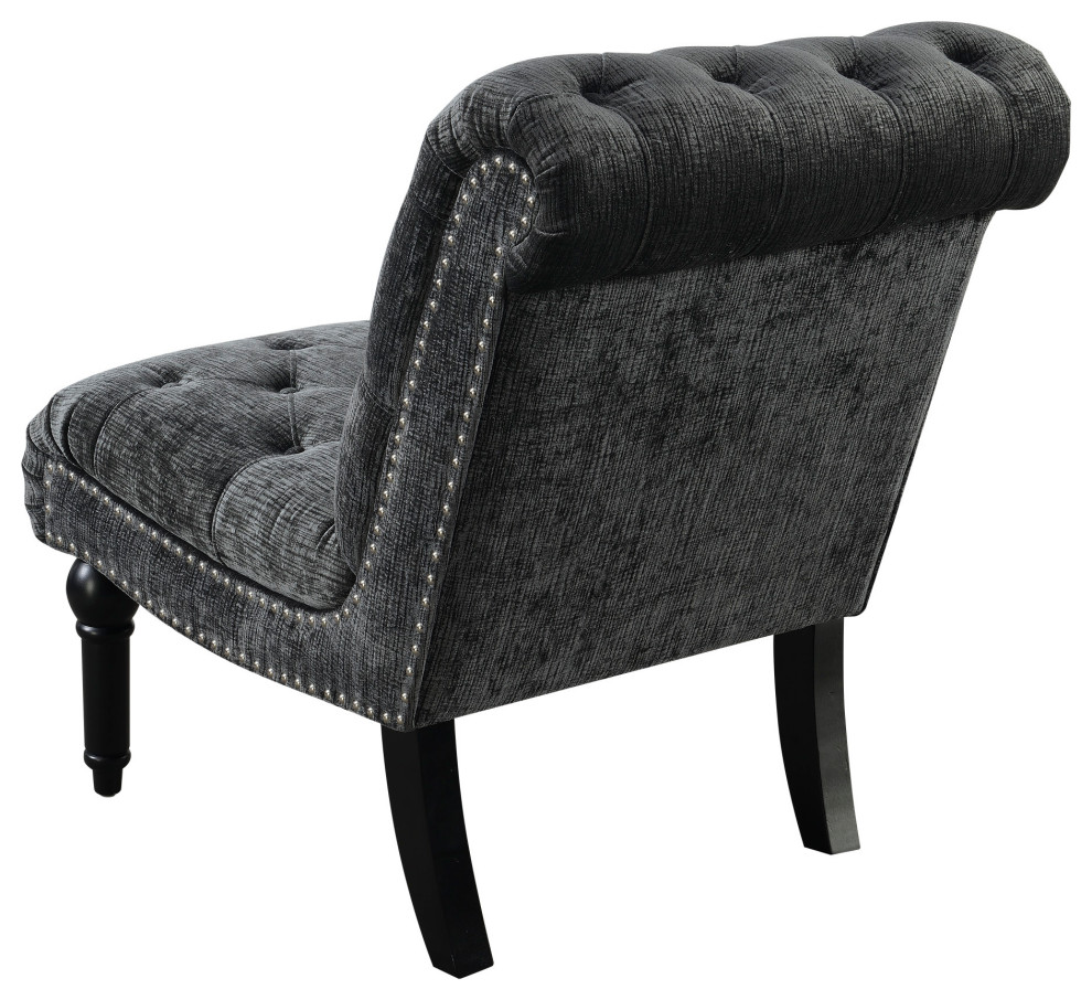 Joseph Armless Accent Chair   Traditional   Armchairs And Accent Chairs   by Lorino Home  Houzz