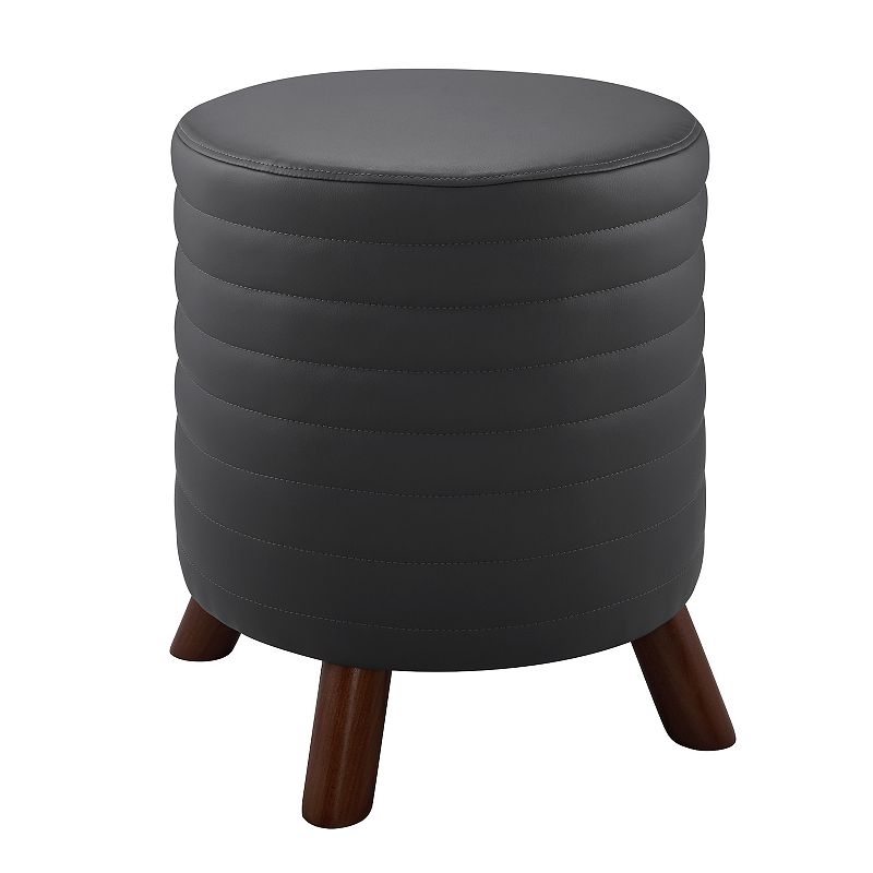 Linon Rivard Round Ottoman