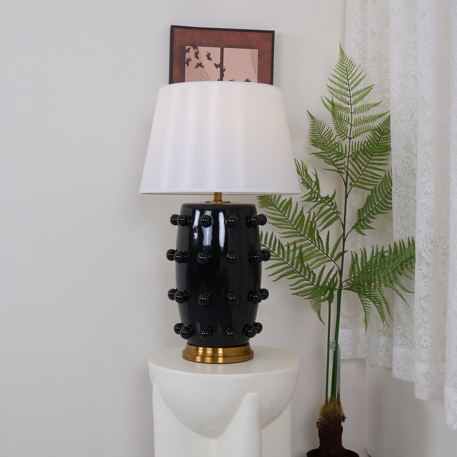 Polka Dot Porcelain Table Lamp