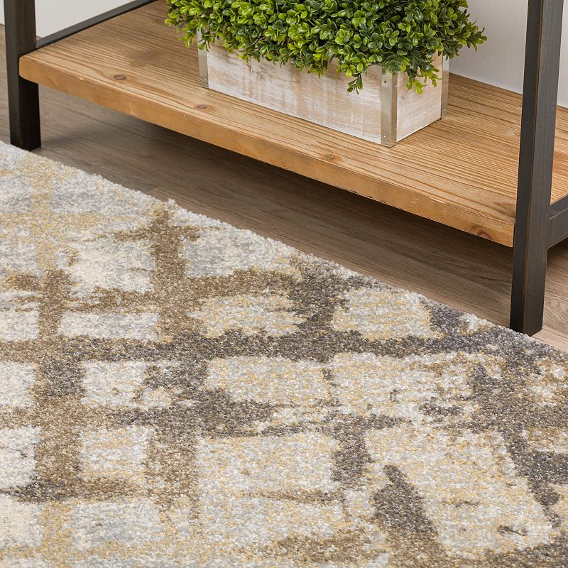 Addison Barkley Distressed Crosshatch Rug