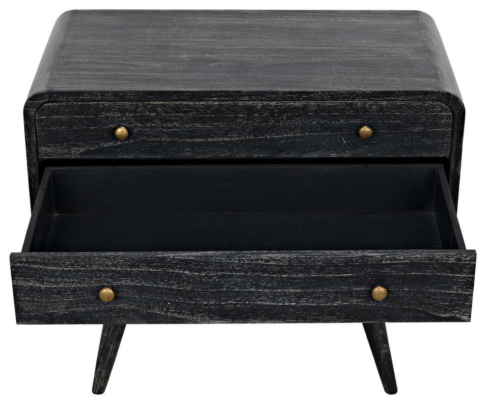 Bart Chest  Cinder Black   Midcentury   Accent Chests And Cabinets   by Noir  Houzz