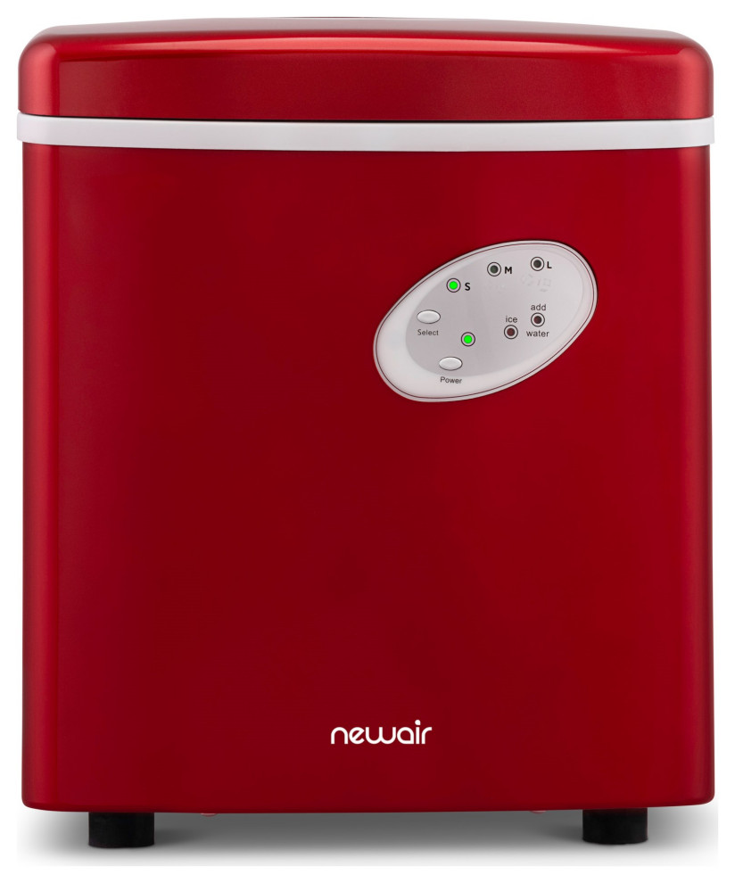 Newair AI 100R 28 Pound Portable Ice Maker  Red   Contemporary   Ice Makers   by Luma Comfort  Houzz