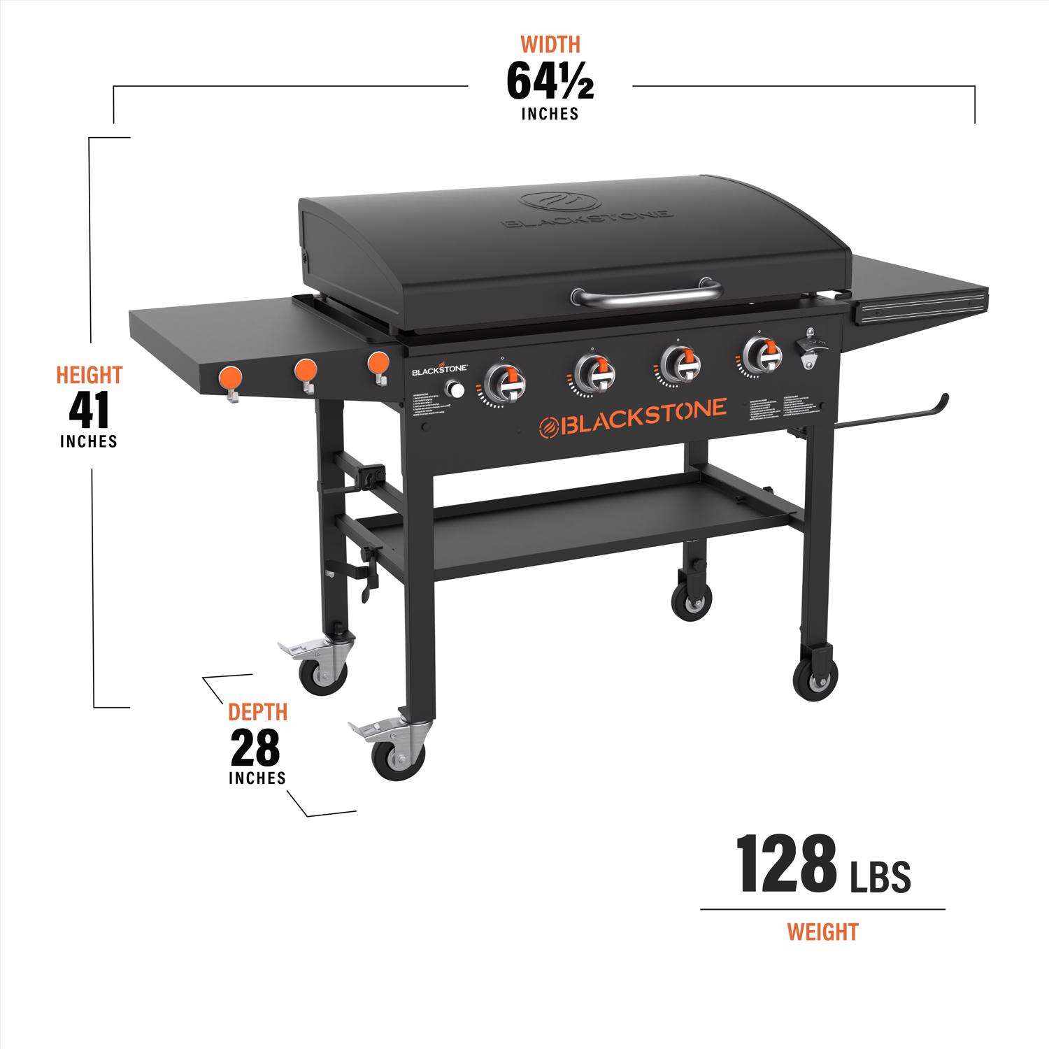 Blackstone 4 Burner Liquid Propane Outdoor Griddle Black