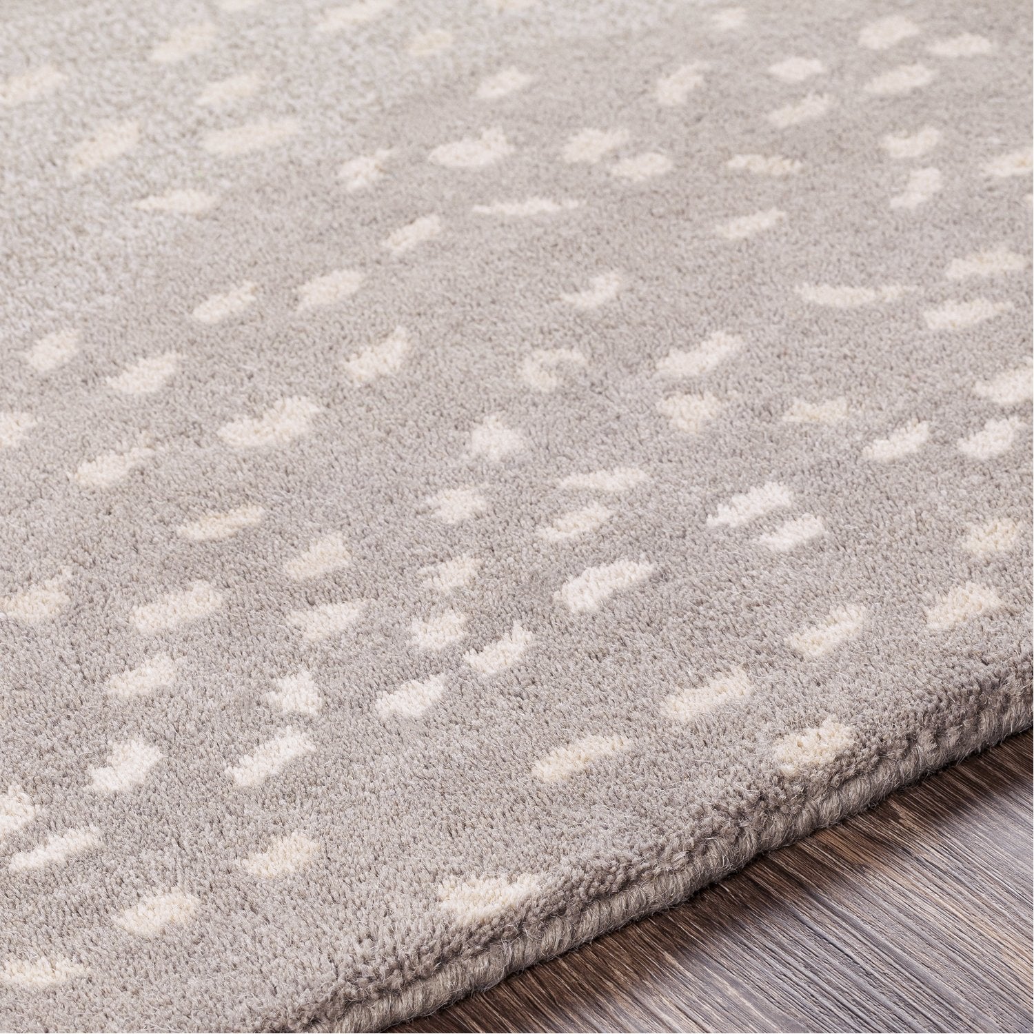 Gazelle Hand Tufted Rug in Medium Gray, Taupe, Light Gray, Beige