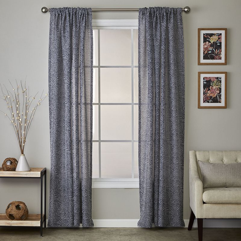 SKL Home Soft Swirl 1-panel Window Curtain