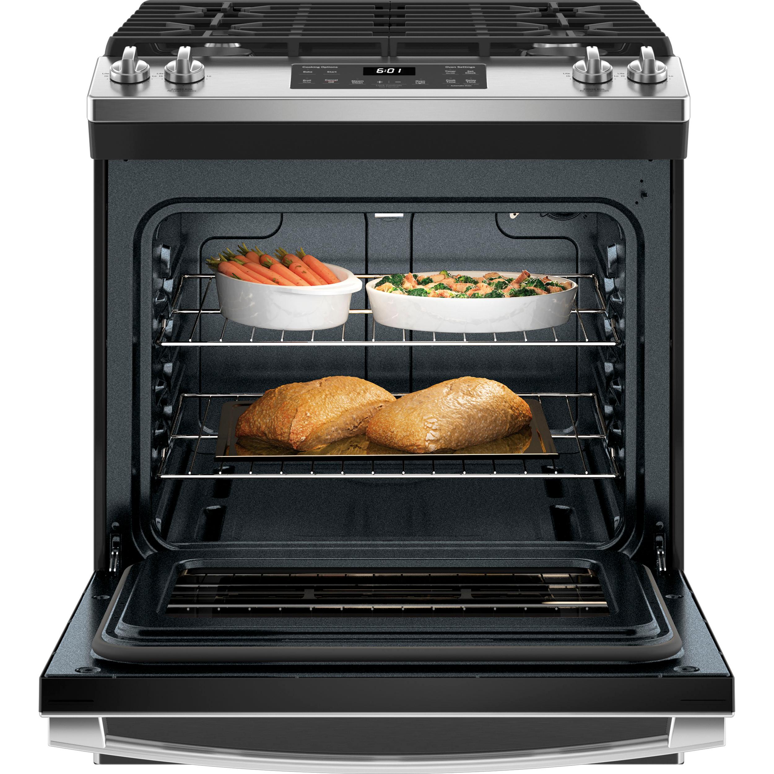 GE 30-inch Slide-in Gas Range JCGSS61SPSS