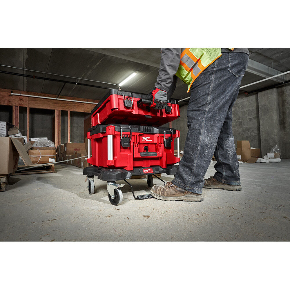 Milwaukee PACKOUT XL Tool Box 2 Drawer Tool Box Dolly Bundle 48-22-8429-8442-8410 from Milwaukee