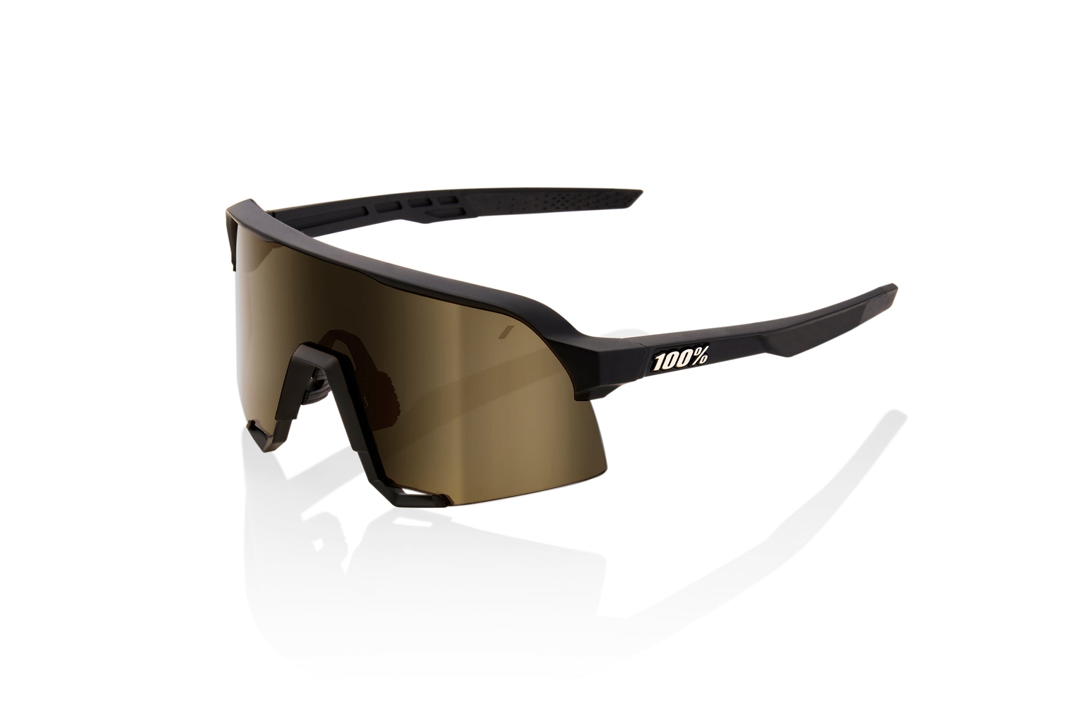 100% S3 Sunglasses Soft Tact Black