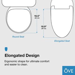 OVE Decors Lena Elongated Electric Bidet Toilet in White 15WST-LENA00-00