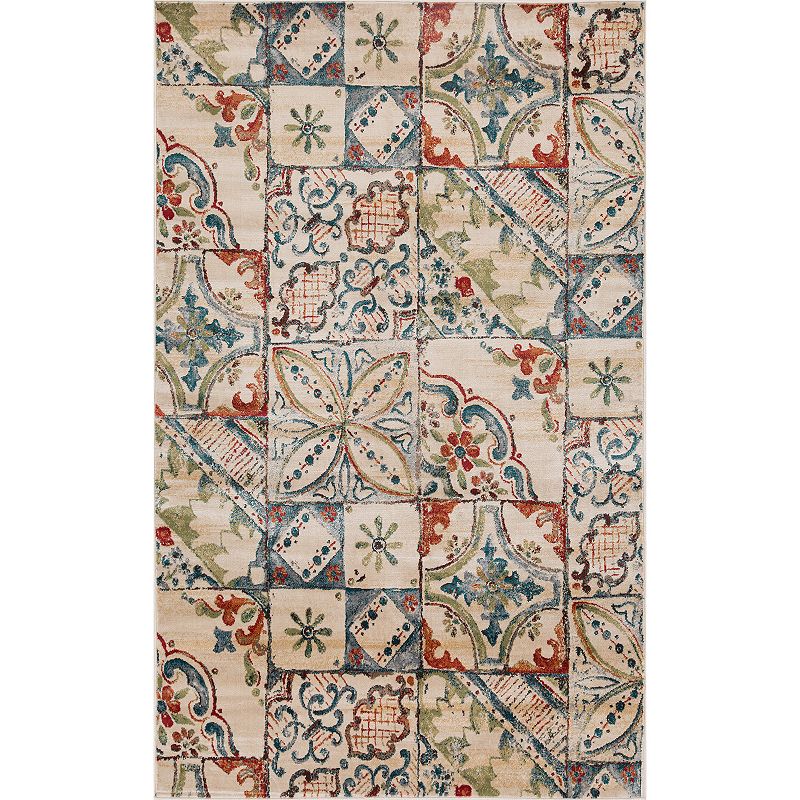 SUPERIOR Vanessa Rustic Patchwork Indoor Modern Area Rug