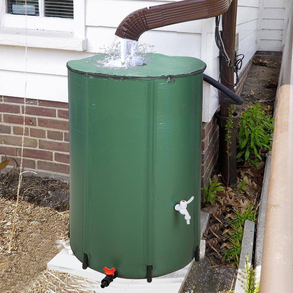 Winado 132 Gal. Green Collapsible Rain Barrel 195408160231