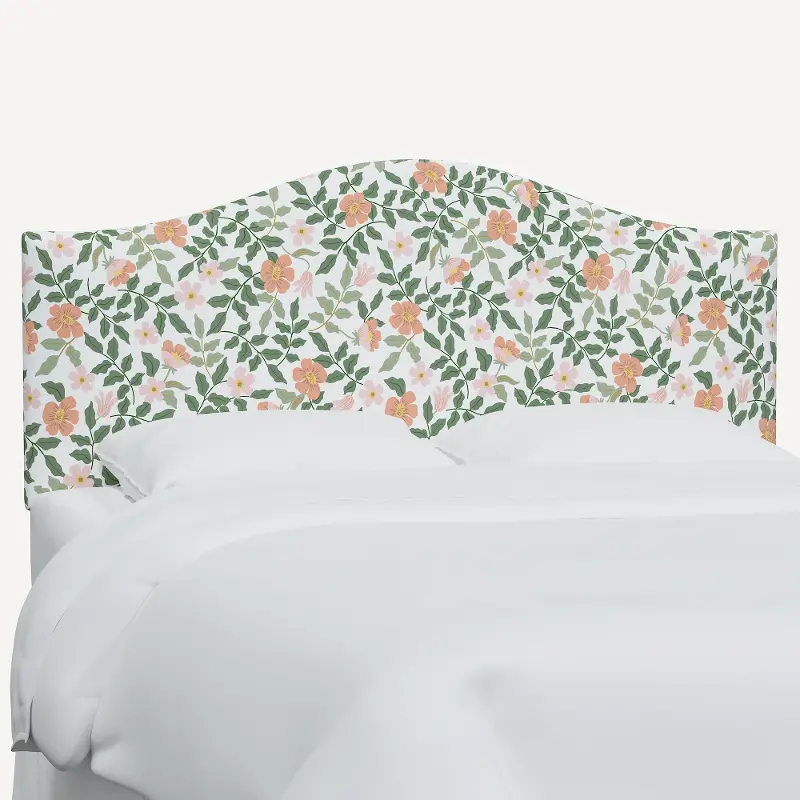 Rifle Paper Co Mayfair Primrose Blush and Cream Twin Headboard