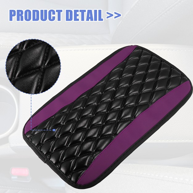 Unique Bargains Universal Waterproof Anti Slip Pu Leather Car Center Console Cover Pad