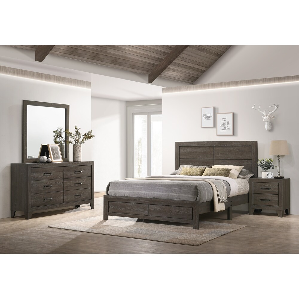 Jan 5 Piece Brown Platform Bedroom Set