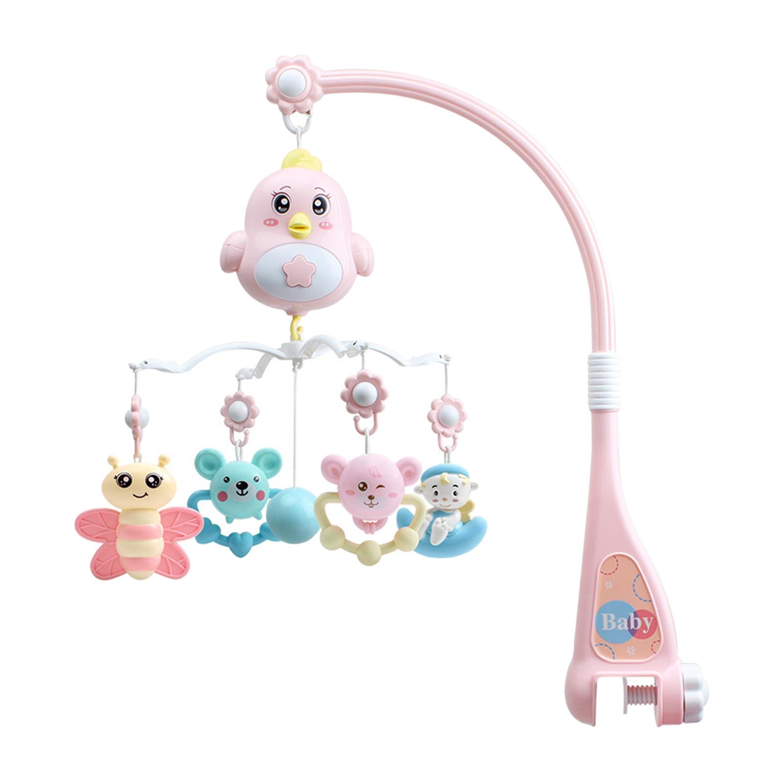 Musical Crib Mobile Hanging Rotating Rattles for Ages 0+ Months Nursery Toys