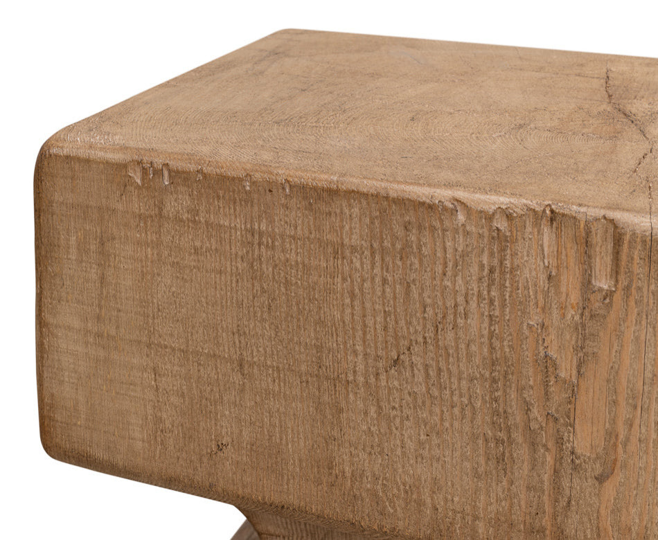 Beam End Stool   Traditional   Footstools And Ottomans   by Sideboards and Things  Houzz