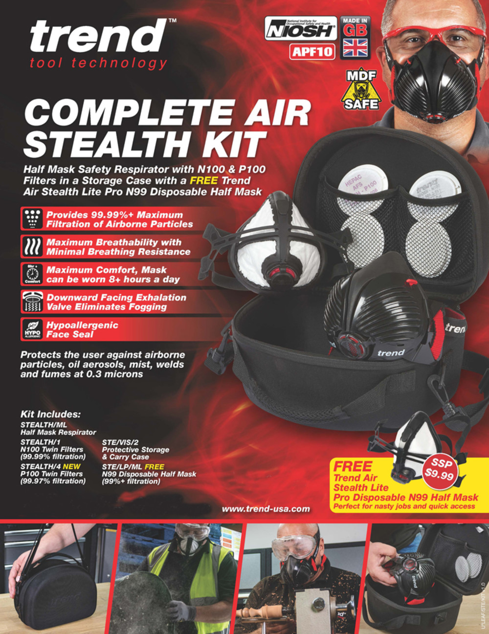 Trend Air Stealth Kit Complete Med/Large