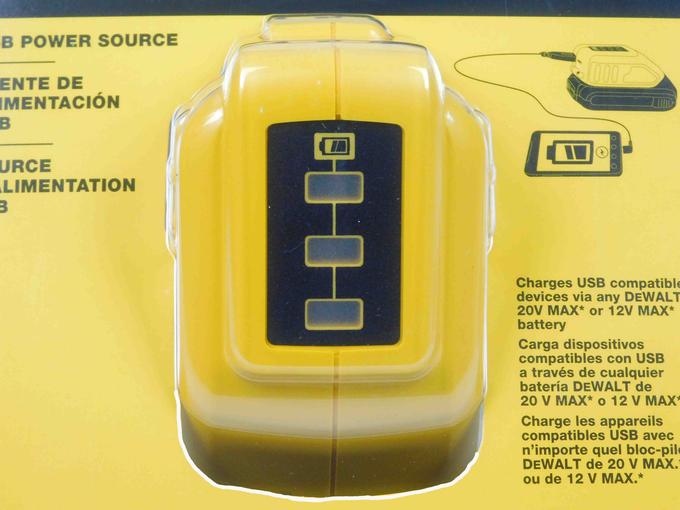 DeWalt DCB090 12V/20V MAX USB Power Source with State-of-Charge Indicator