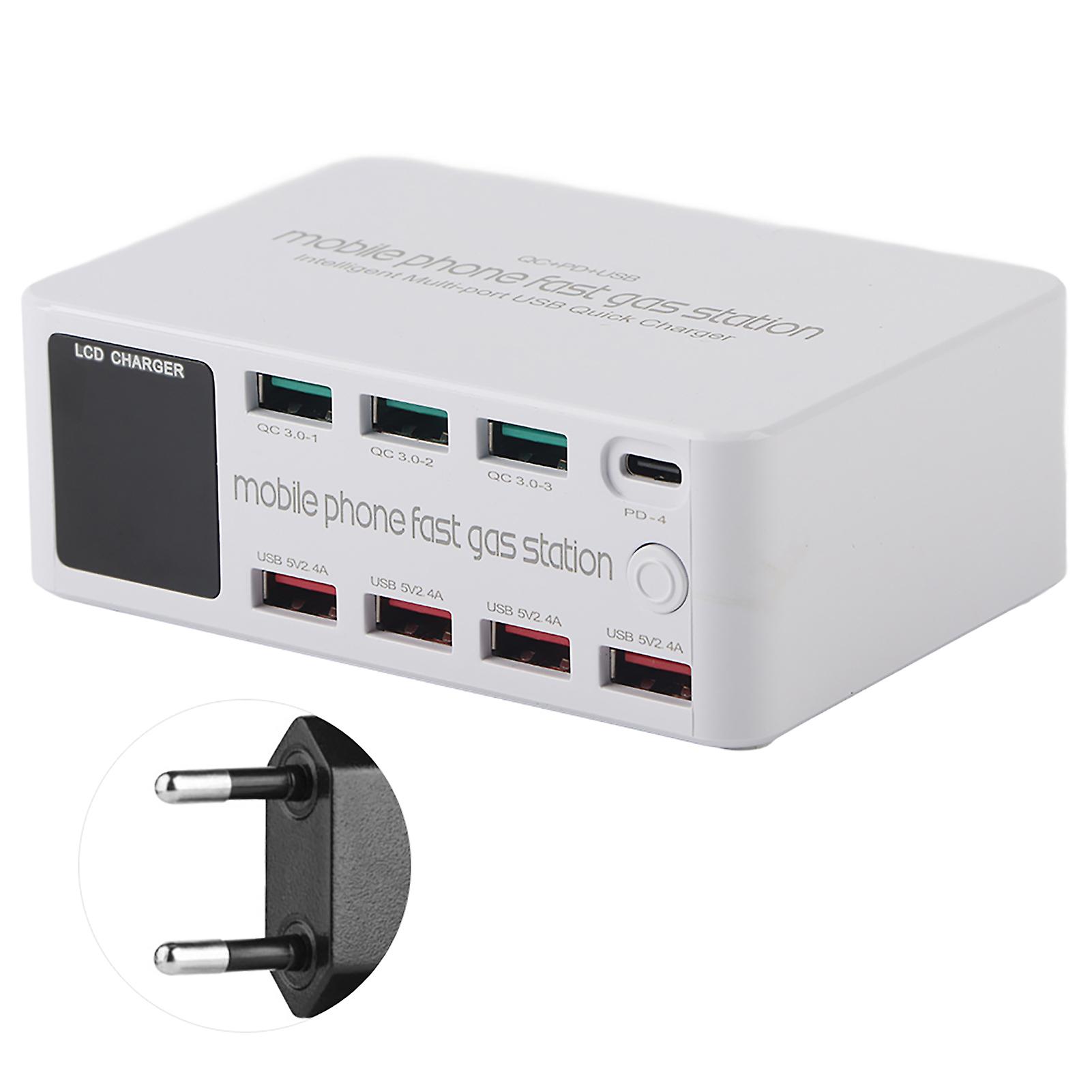 8 In 1 Multifunction Usb Charging Station Smart Socket Bracket 100w Maximum 100240veu